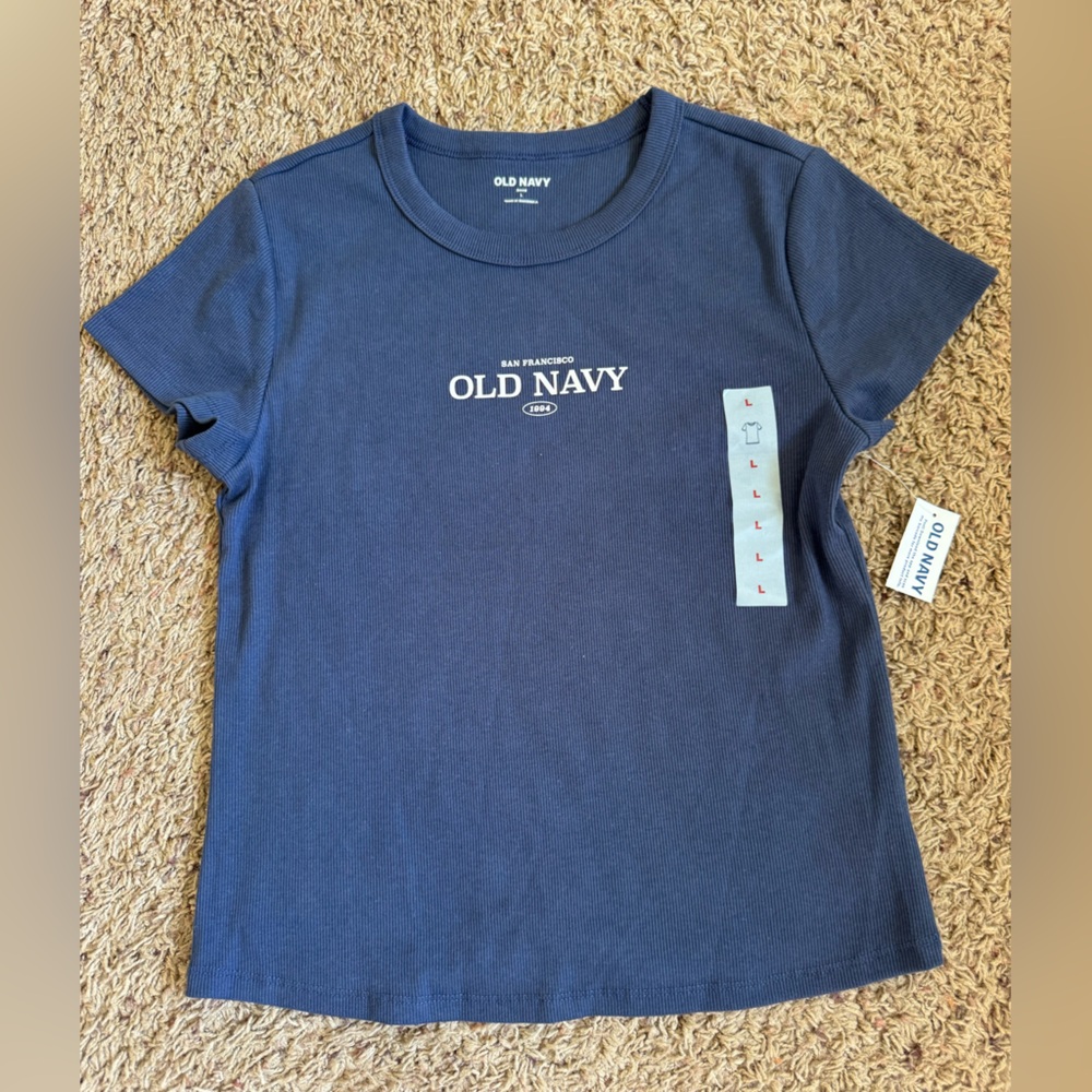 NWT Old Navy Blue T-Shirt Women’s size Large